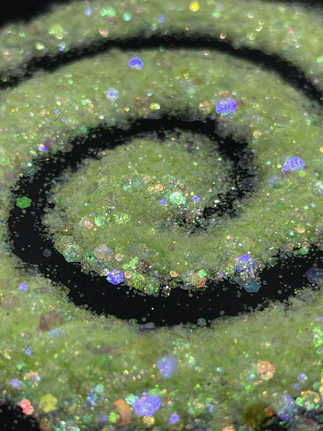 Colorful Rainbow Green Chunky Mix Glitter