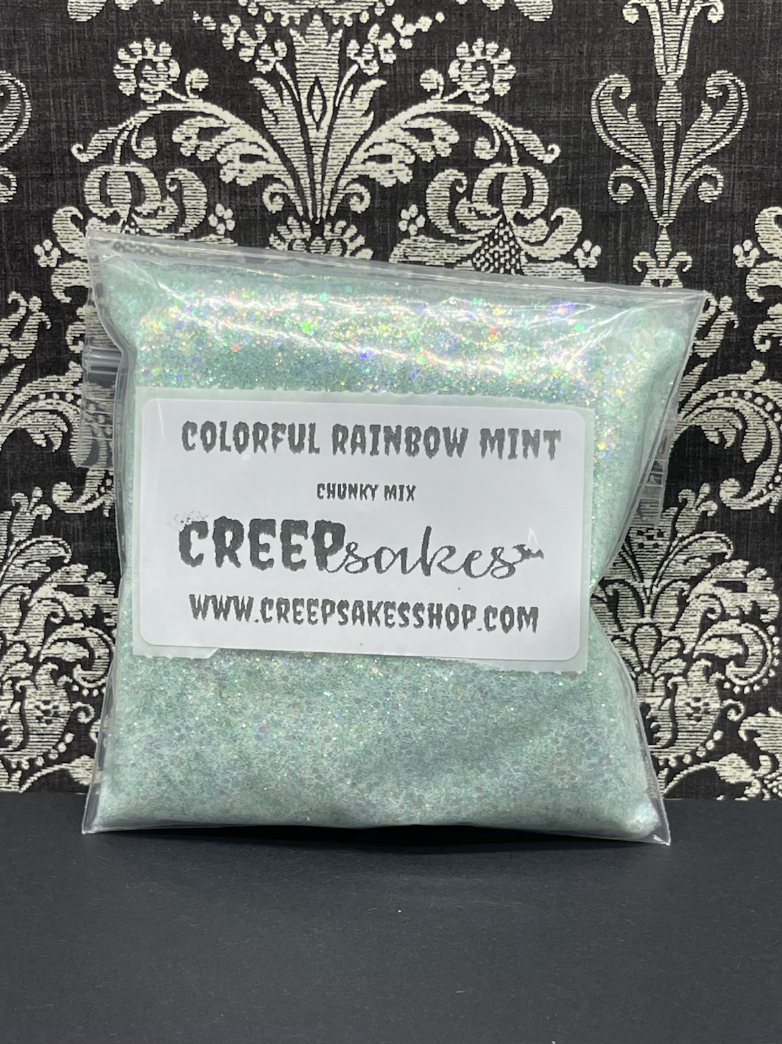 Colorful Rainbow Mint Chunky Mix Glitter 