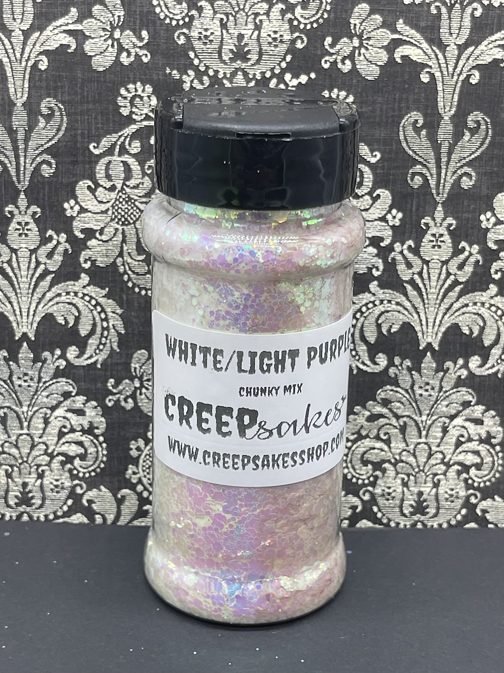 Miniatura: UV Color Changing White/Light Purple Chunky Glitter Mix 