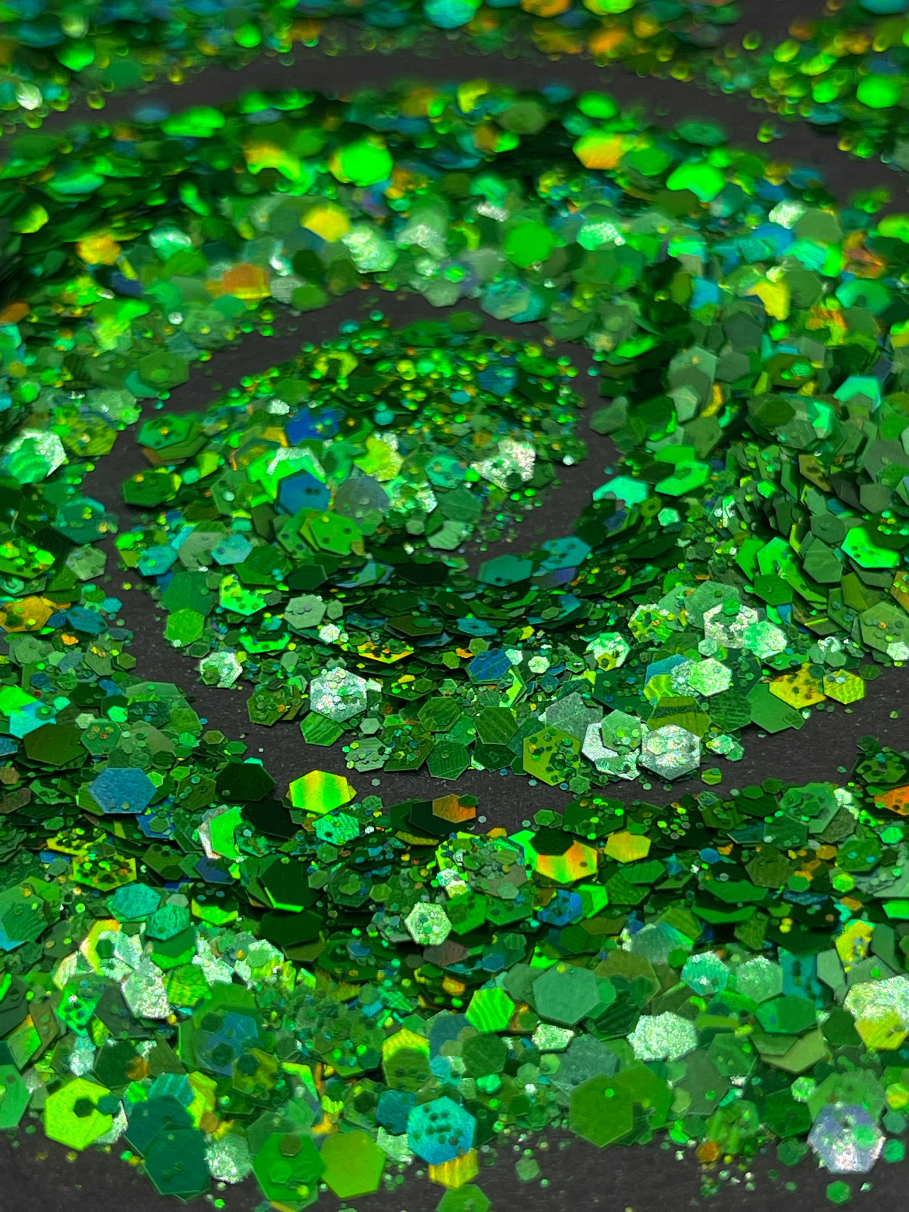 Holographic Green Chunky Mix Glitter