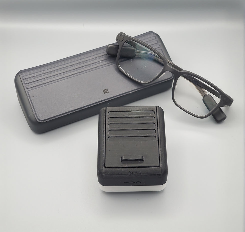 Thumbnail: R1 Travel Case v2 - DIGITAL STL- Compatible with Even Realities R1 Ring