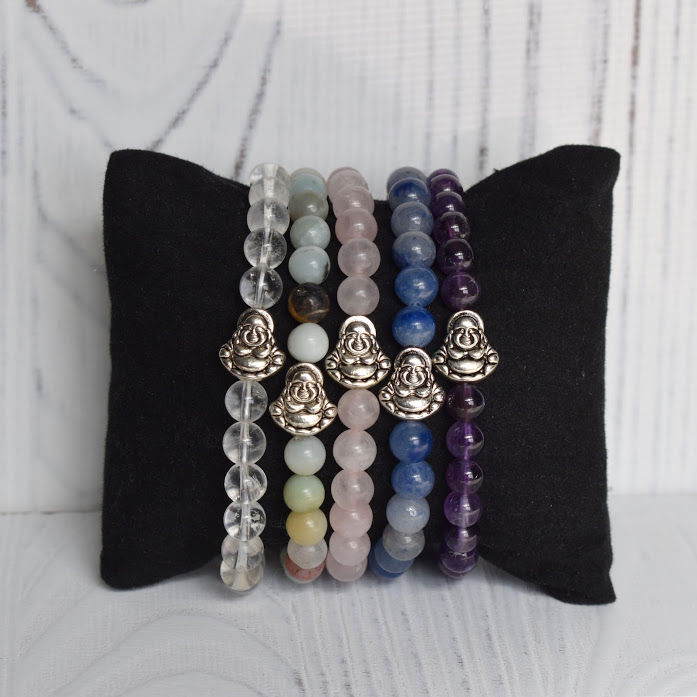 Thumbnail: Happy Buddha Custom Solid Bracelet