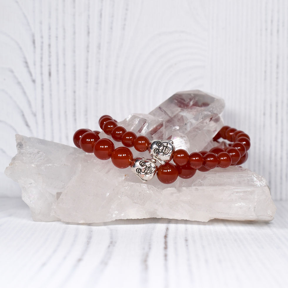 Thumbnail: Carnelian Buddha Bracelet