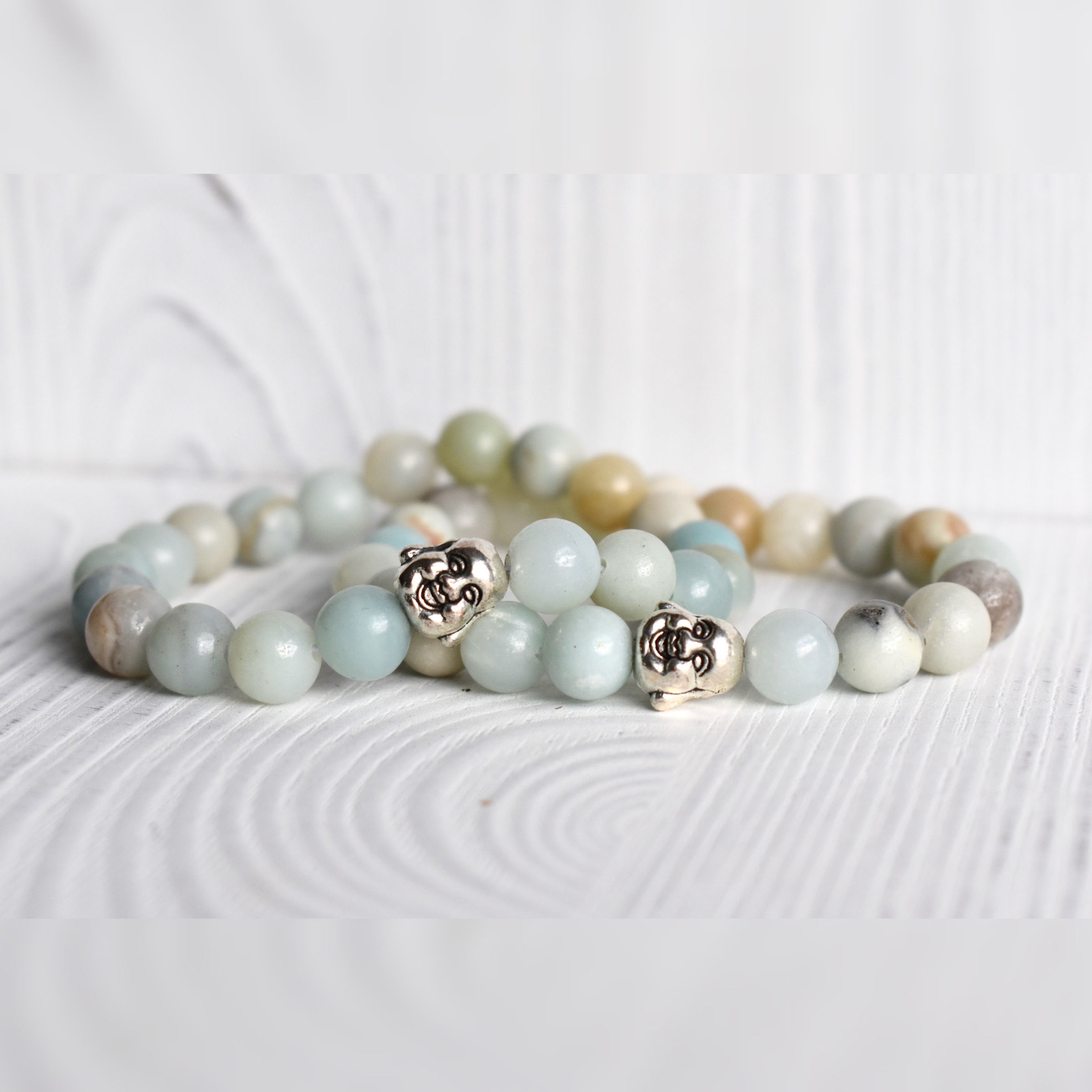 Amazonite Buddha Bracelet