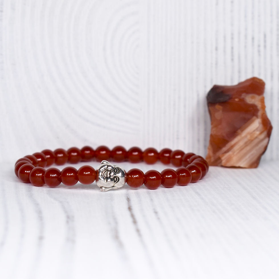 Thumbnail: Carnelian Buddha Bracelet