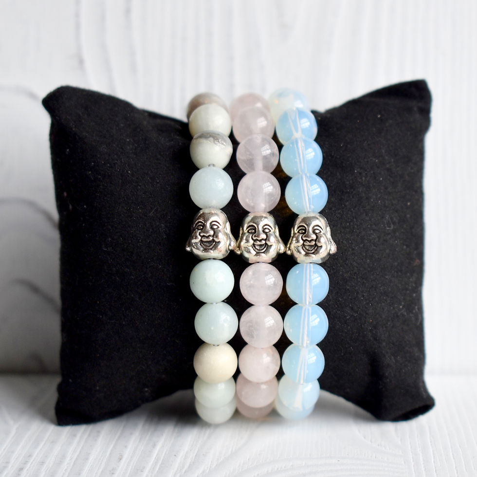 Thumbnail: Amazonite Buddha Bracelet