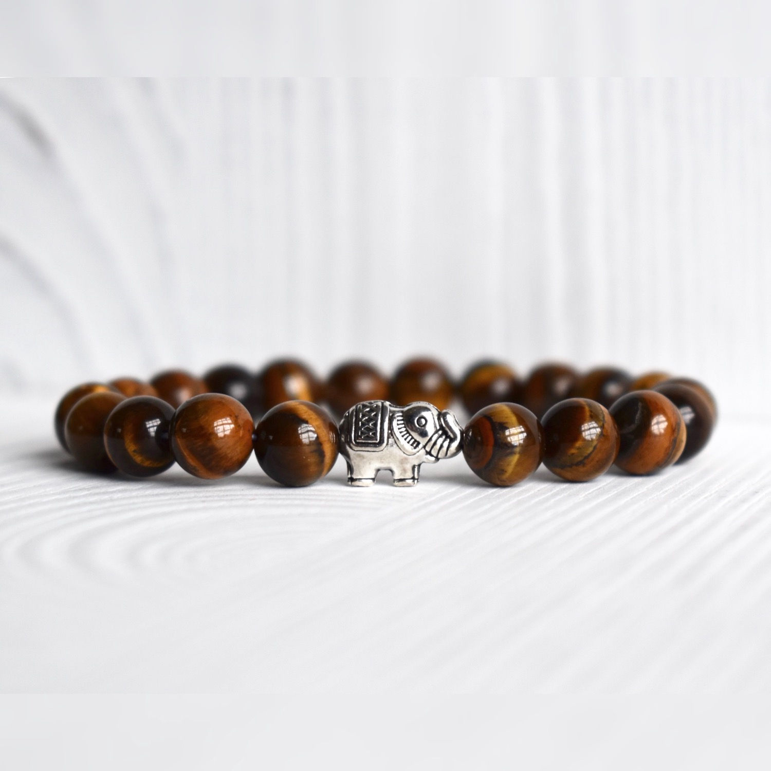 Tiger's Eye Lucky Elephant Bracelet