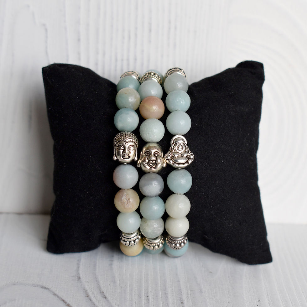Thumbnail: Amazonite Buddha Bracelet