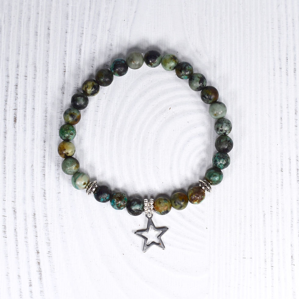 Thumbnail: African Turquoise Star Bracelet