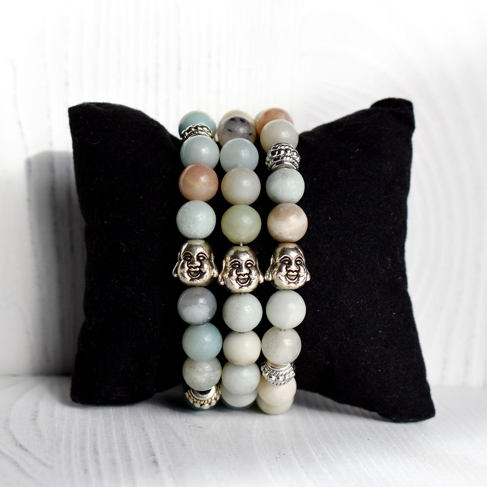 Thumbnail: Amazonite Buddha Bracelet