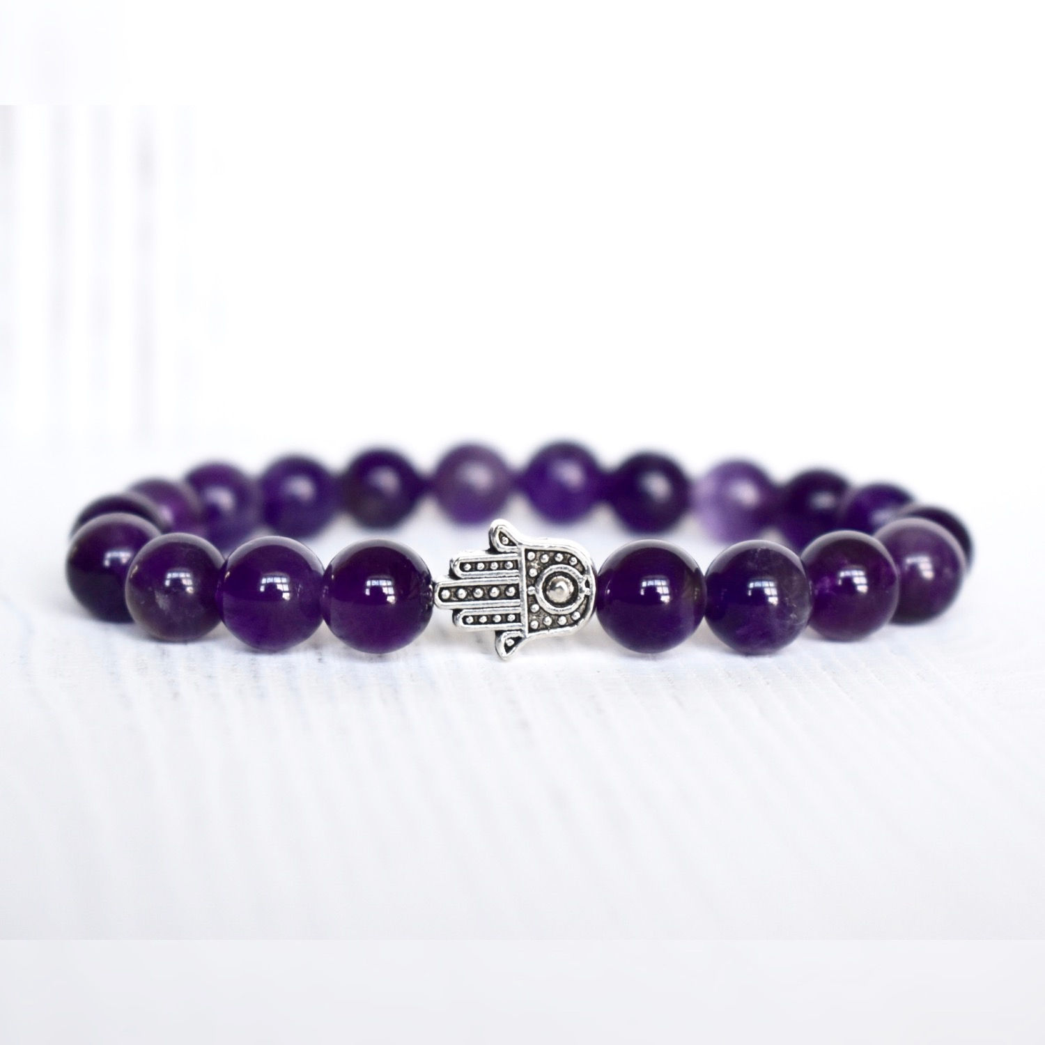 Amethyst Hand of God Bracelet