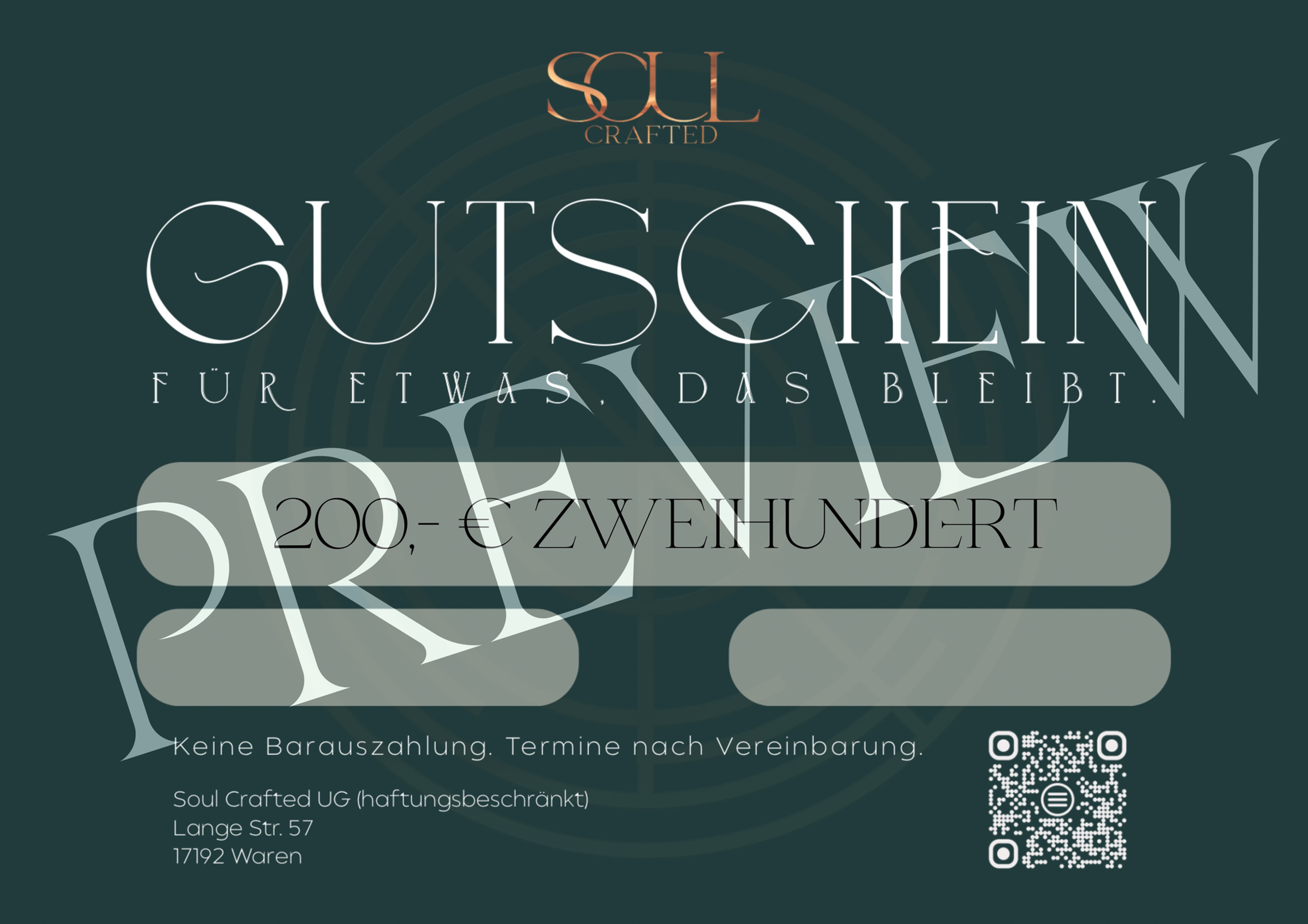 Soul Crafted Tattoo-Gutschein