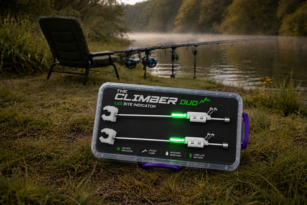 URHOOKED The Climber Duo LED Bite Indicator on the Fishing Bank