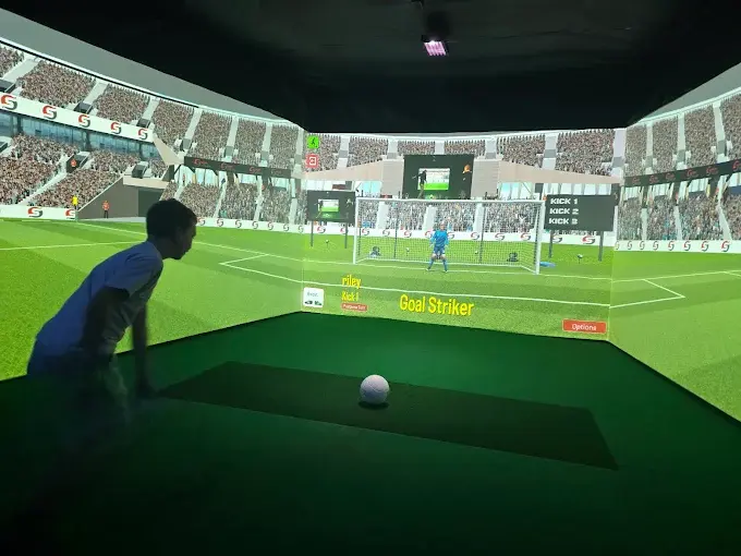 COMPETING ON THE ELITE SPORTS SIMULATOR AT FUN CITY DUDLEY