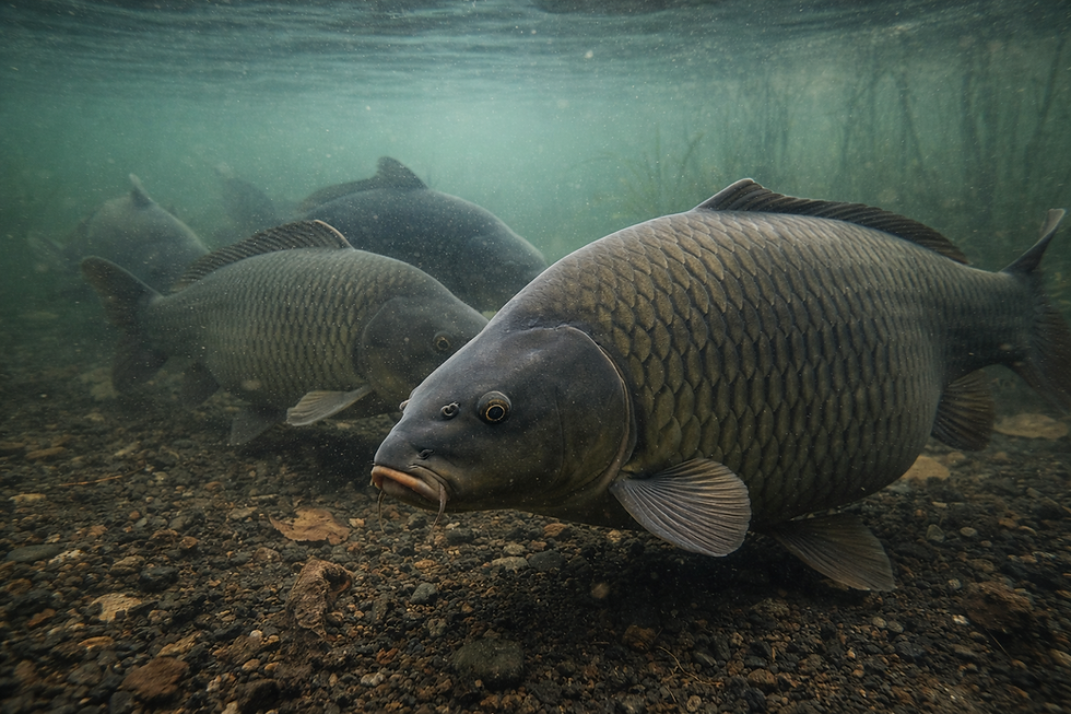 URHOOKED COMMON CARP