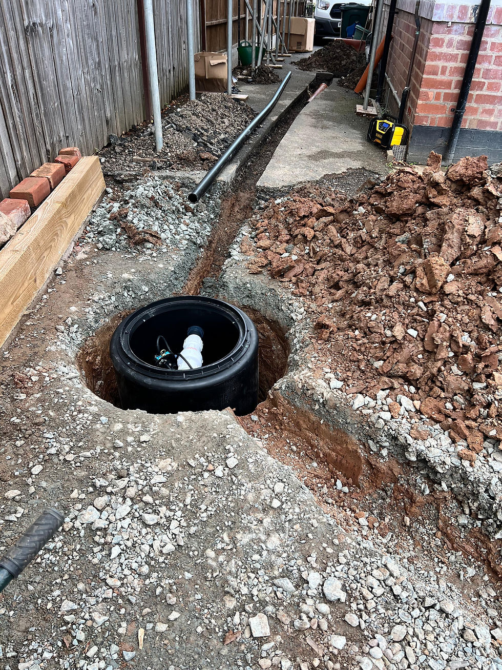 Attgills Drainage Services - Annex Drainage Northamptonshire - Installation of underground