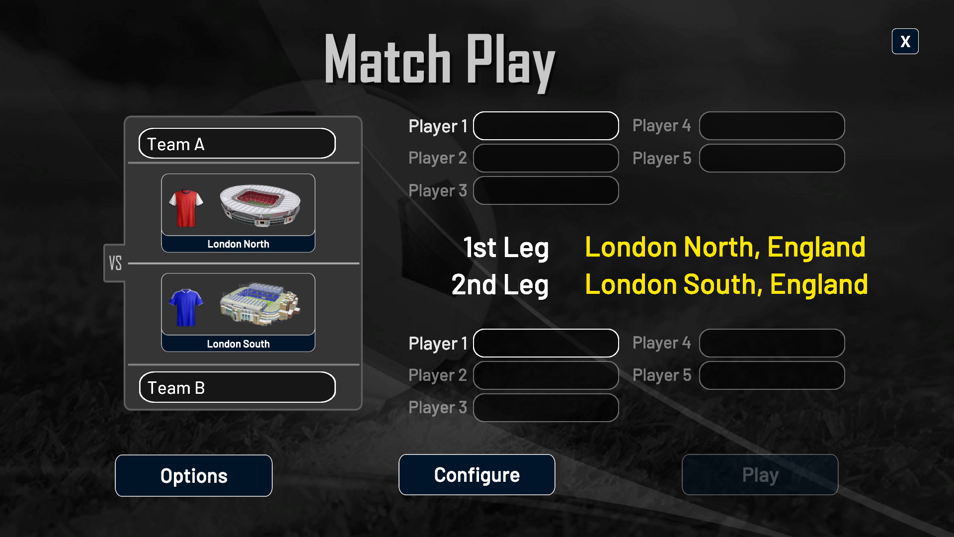 Sports Simulator Match Play