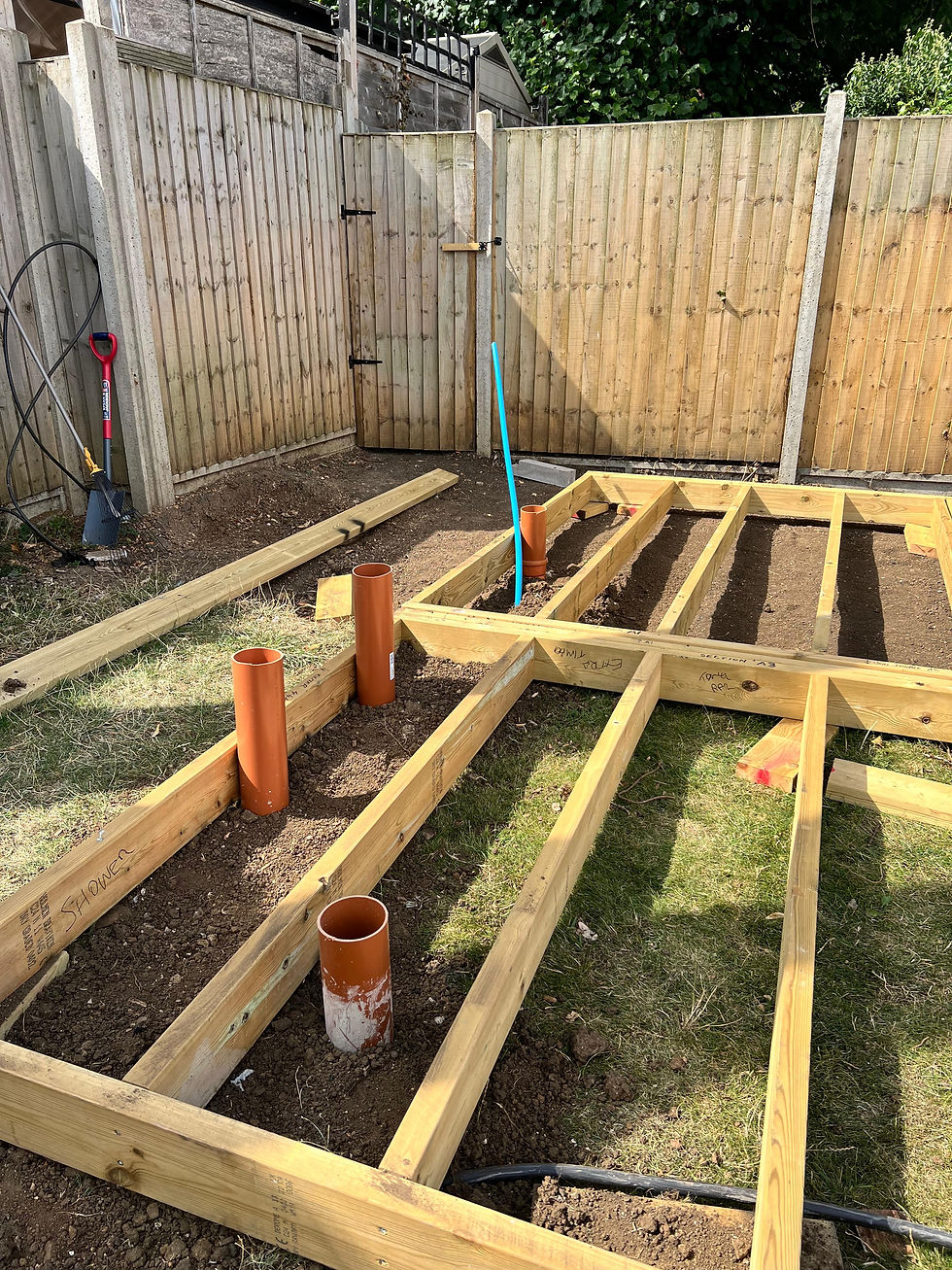 Attgills Drainage Services - Annex Drainage Northamptonshire - Pipework with Stud Framewore
