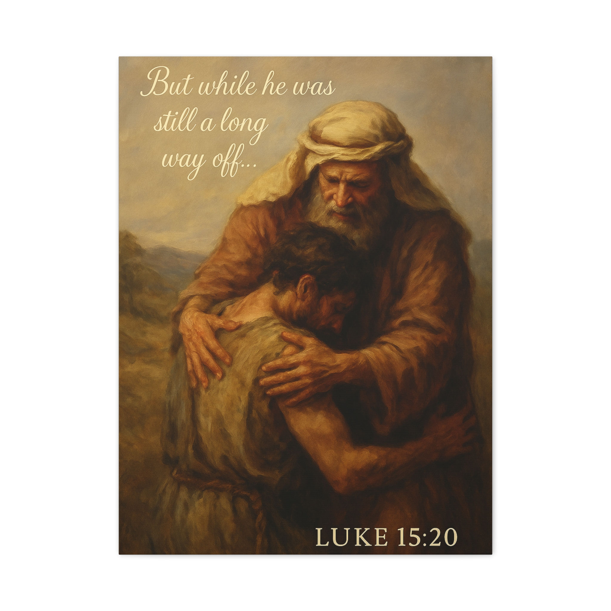 “While He Was Still a Long Way Off” – Prodigal Son Canvas (Luke 15:20)