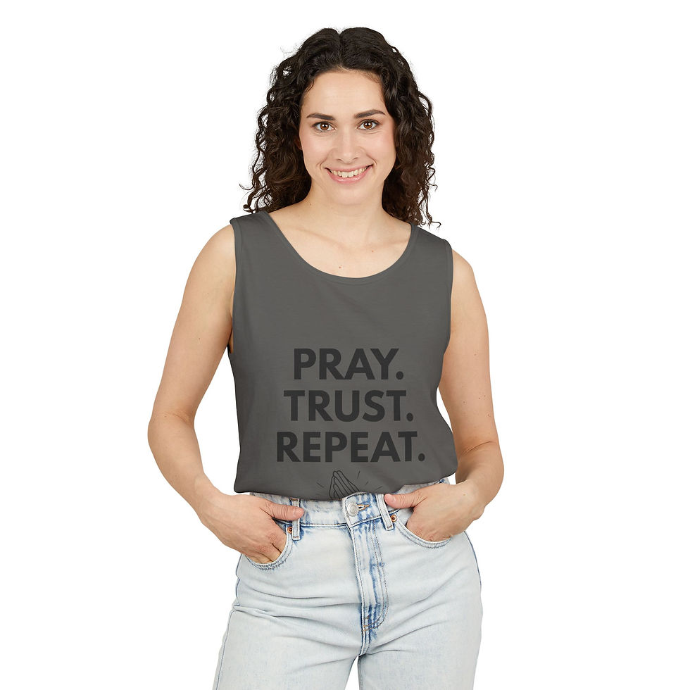 Thumbnail: Unisex  - Pray. Trust. Repeat. TruthWear Collective Signature Logo Tank Top 