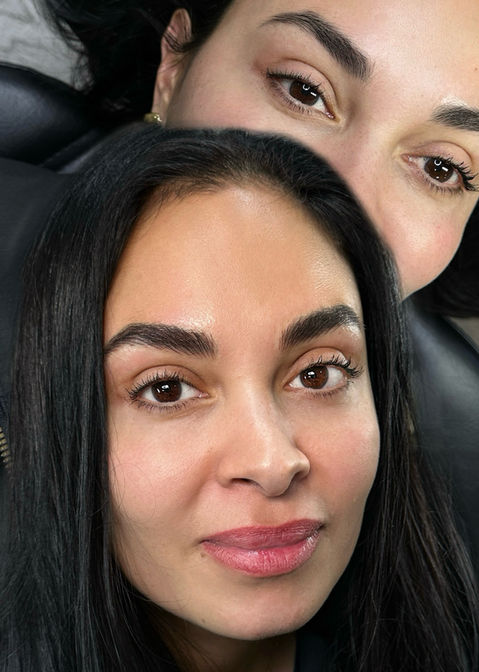 before - after nano brows