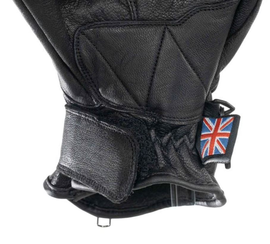 Thumbnail: Bike It 'AMP' Road Leather Motorcycle Glove (Black)