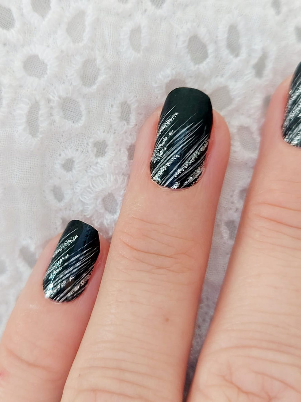 Miniatura: Scratched Ombre black