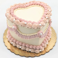 Vintage Heart Cake