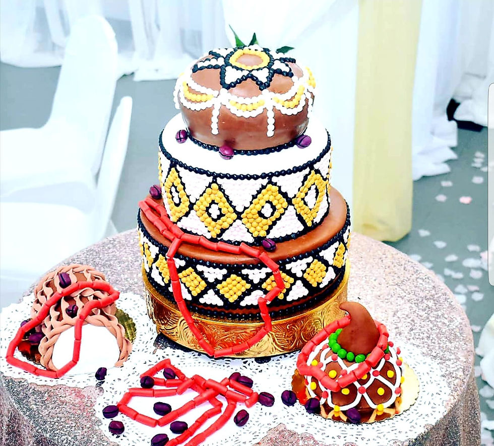 African Traditional Wedding Cake