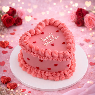 Valentine Vintage Heart Cake