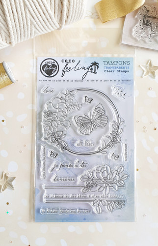 Planche de tampons clear - Trucs de fille