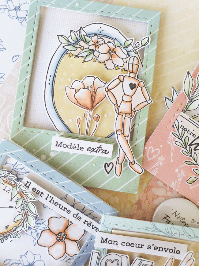 Miniature : Planche de tampons clear "Notre histoire"