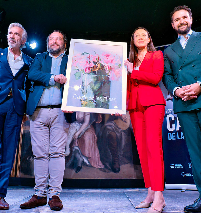Presentación del cartel de Antonio López para el 64 festival de cante de Las Minas