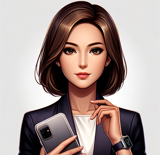 Woman Tecnology