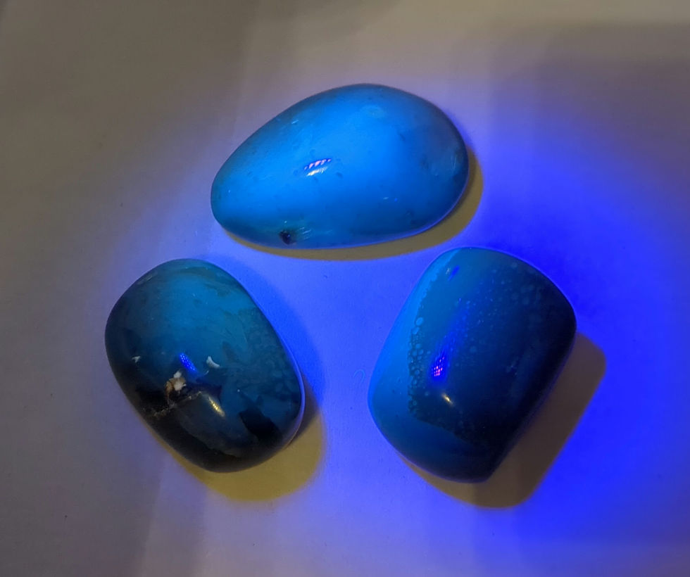 Thumbnail: Blue Amber, UV reactive  - 2 remaining 
