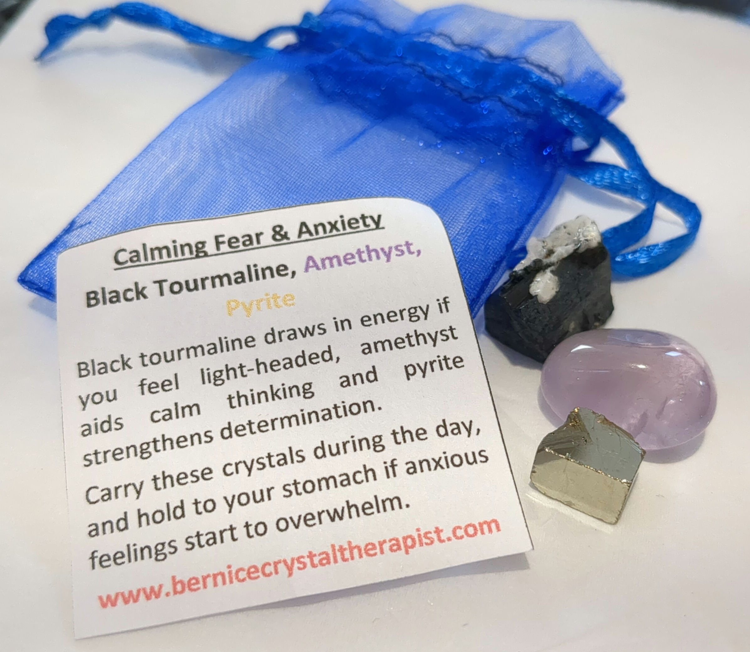 Calming Fear & Anxiety crystal pack 