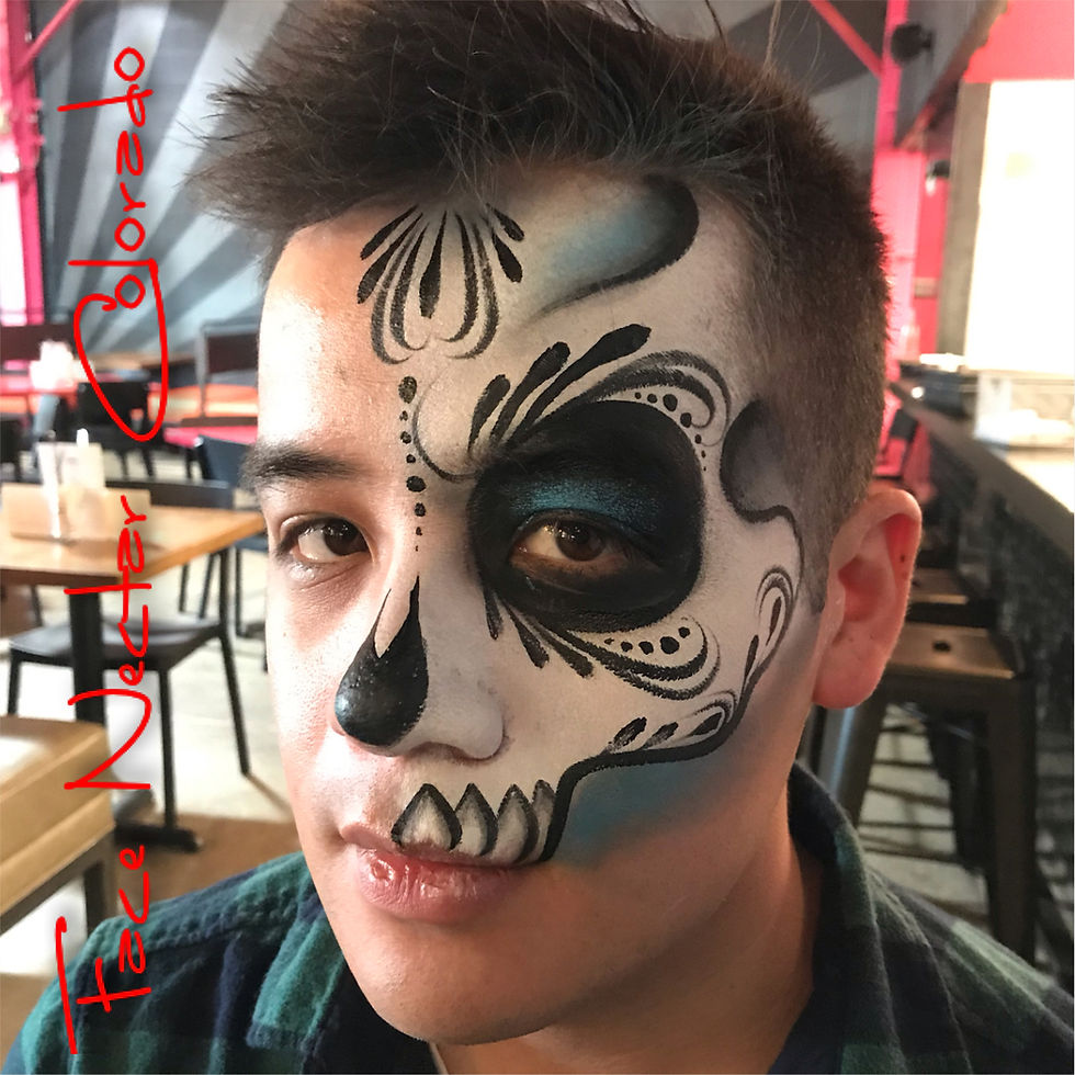 Face Nectar Colorado Sugar Skull face painting Denver
