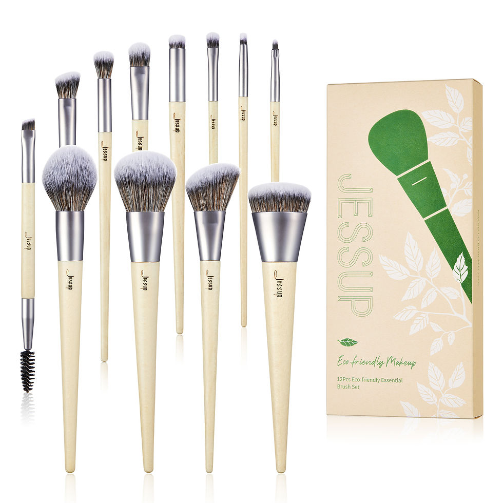 Thumbnail: Jessup Makeup Brushes Set,10-14pcs Make Up Brush Contour Foundation Powder Eyesh