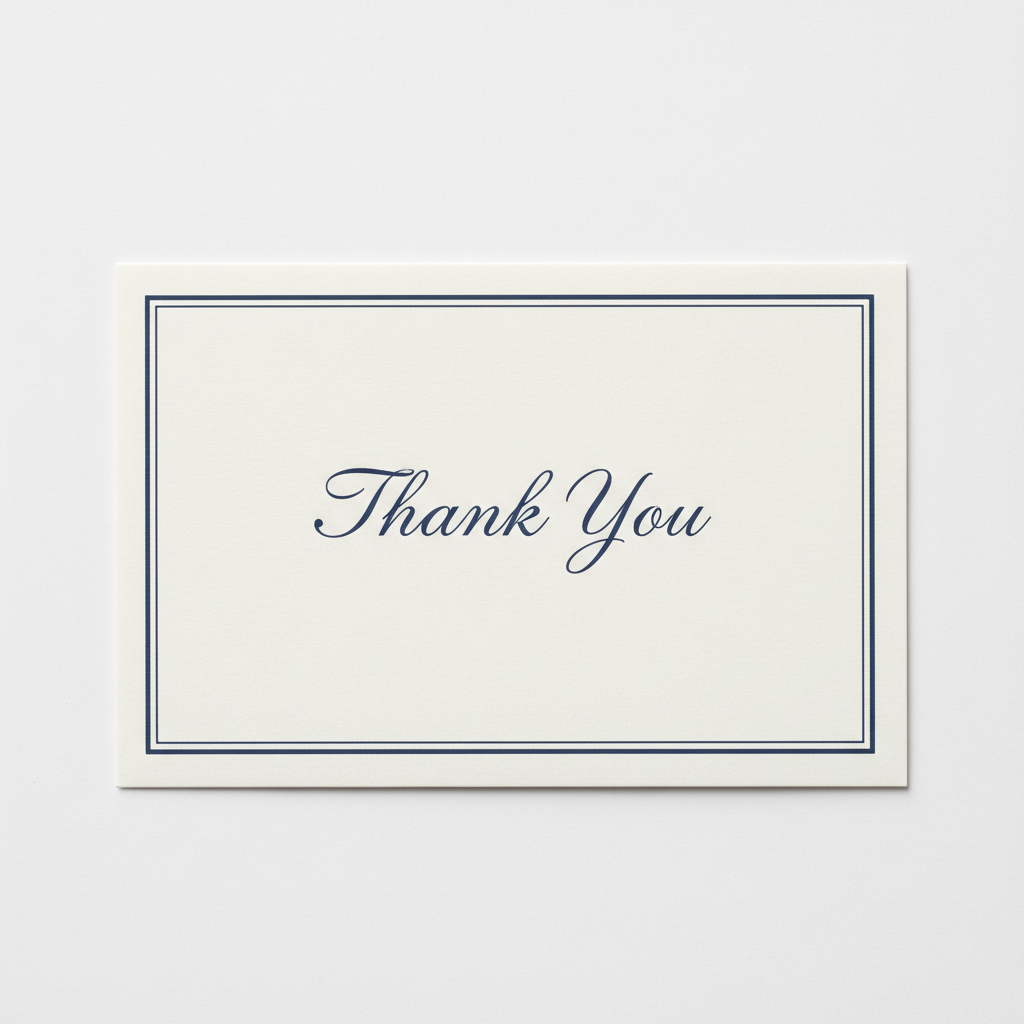 Custom Thank You Note