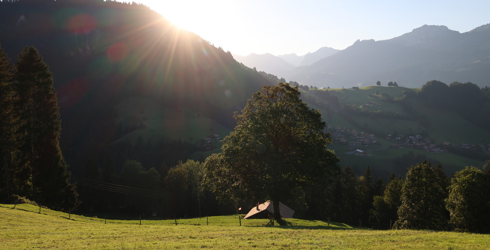 Mountain view in Kanton Bern Switzerland