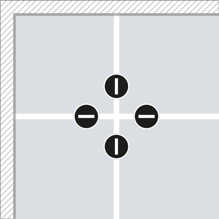 Thumbnail: Croisillons à cale 1.5mm
