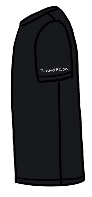 Thumbnail: Foundation Blue Shirt (White Outline)