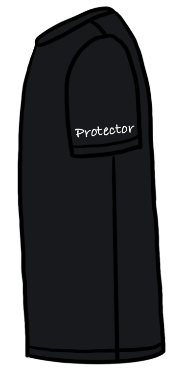 Thumbnail: Protector Yellow Shirt (White Outline)