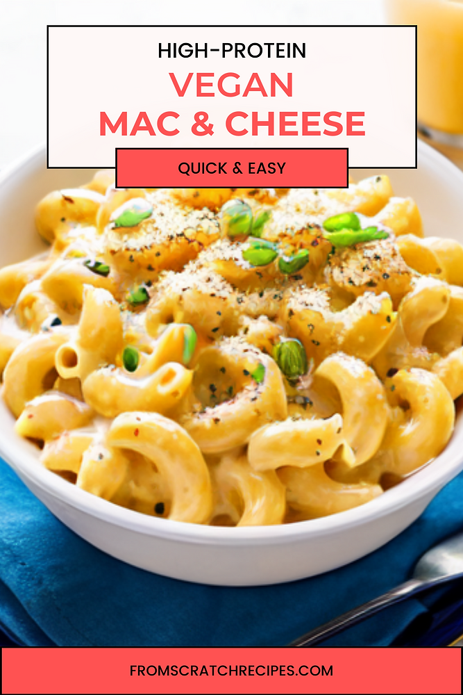 HighProtein Vegan Mac & Cheese From Scratch