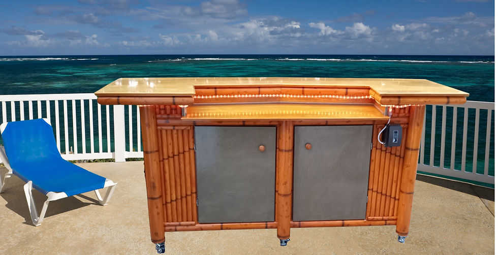 Thumbnail: The V40 Tiki Bar-full size bar with space saving shape