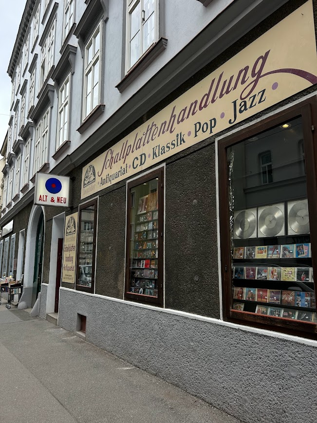 Alt & Neu Record store in Vienna, Austria. This is the record store that Jesse and Celine visited in Before Sunrise.