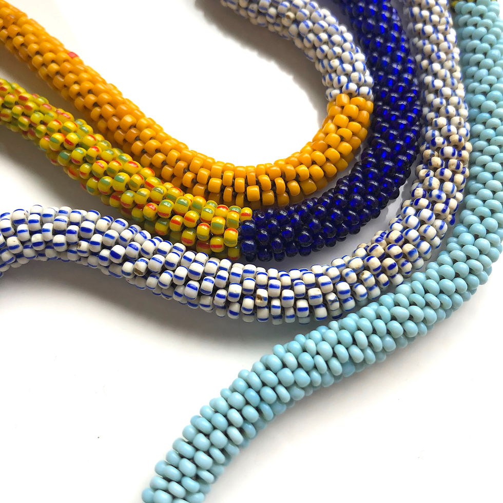 56 inch Bead Crochet Necklace