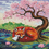 Miniaturbild: Cherry Blossom Fox 60 x 60 cm - eckig