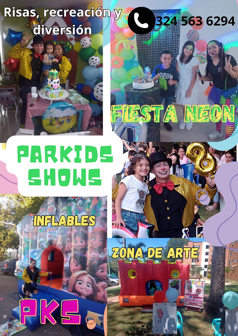 celebramos una fiesta llena de luces y color una tarde de juegos y obras de arte