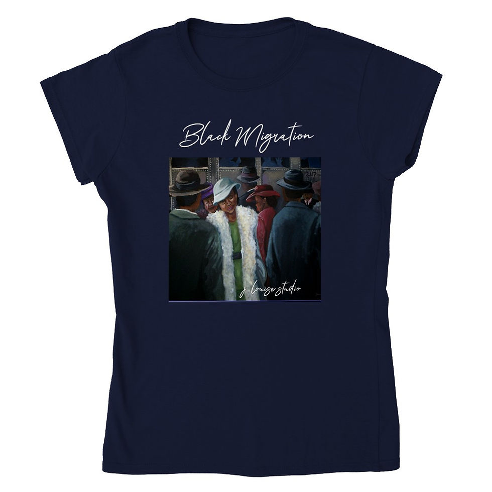 Thumbnail: Moving North Art JMcGee Classic Womens Crewneck T-shirt